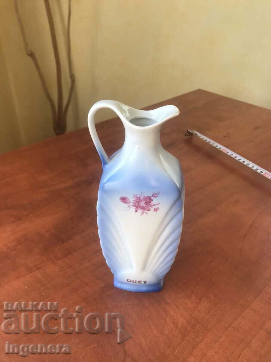 PORCELAIN CONTAINER FOR VINEGAR-BULGARIA KANA BOTTLE