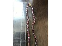 necklace - natural stone - garnet