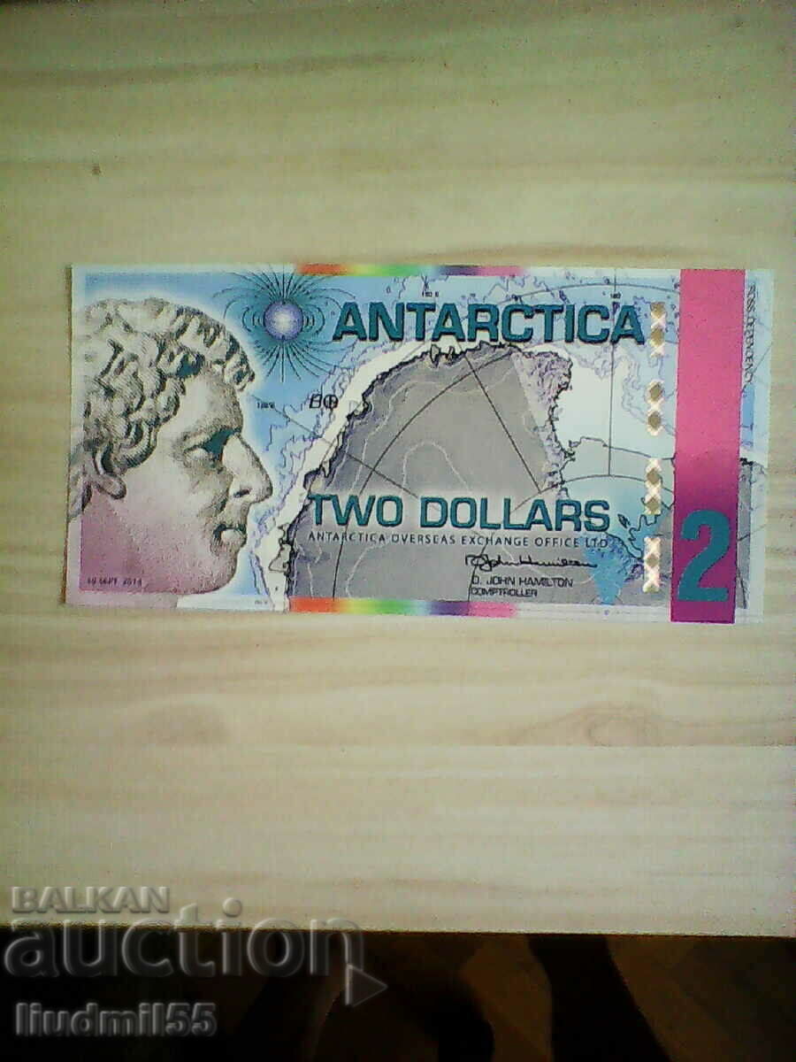 Antarctica 2 dollars 2014