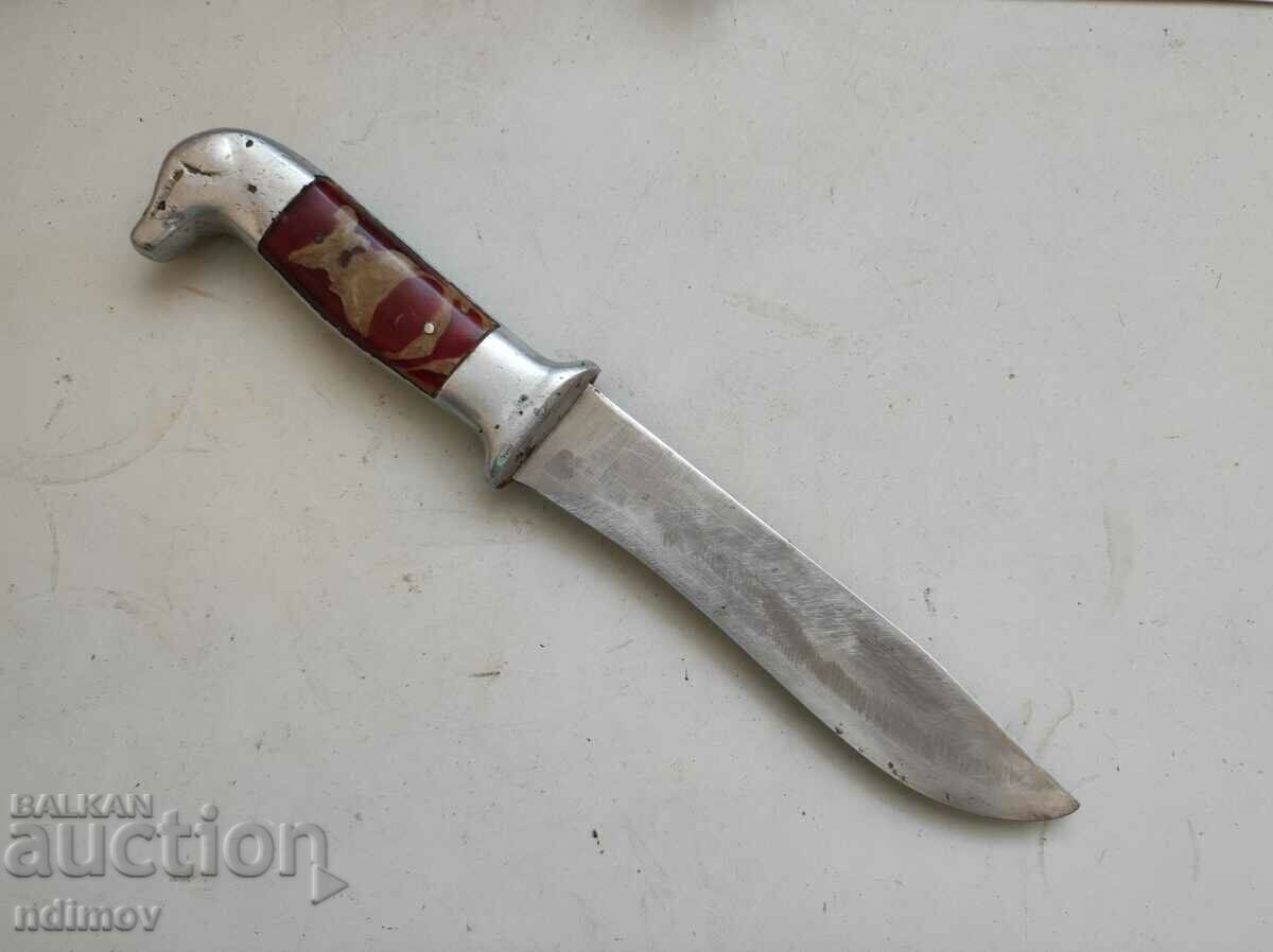 Auction  Hunting knife from the soca dog's head
