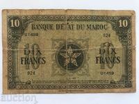 Maroc 10 franci 1933