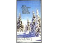 Поздравителна картичка Коледа и Нова Година 1982 от Германия