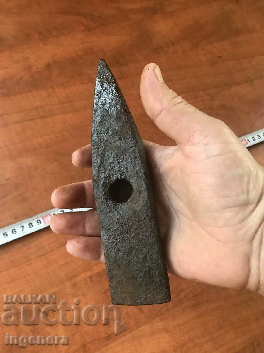 HAMMER BLADE QUITE OLD FORGED TOOL- 850 GR. - 6