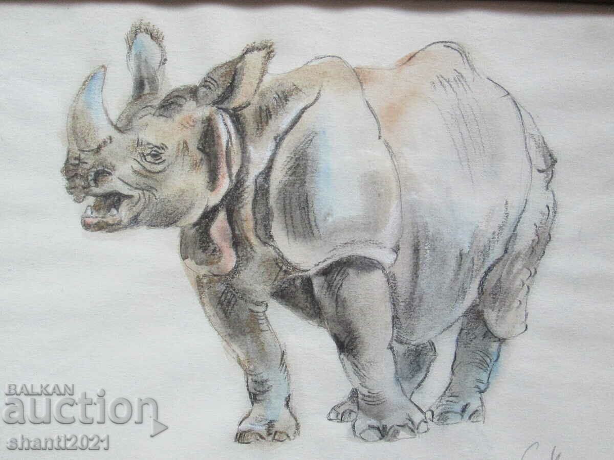 Original painting - pencil, pastel, signature, 32x23cm. with price 49.00 BGN | € 25.05 Original painting - pencil, pastel, signature, 32x23cm. with price 49.00 BGN | € 25.05