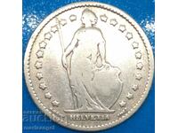 1 franc 1904 Switzerland Helvetia silver