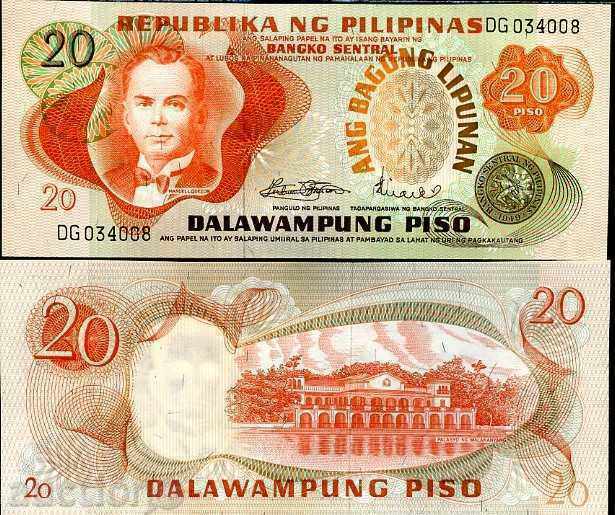 +++ PHILIPPINES 20 PISO P 155 1970 UNC +++