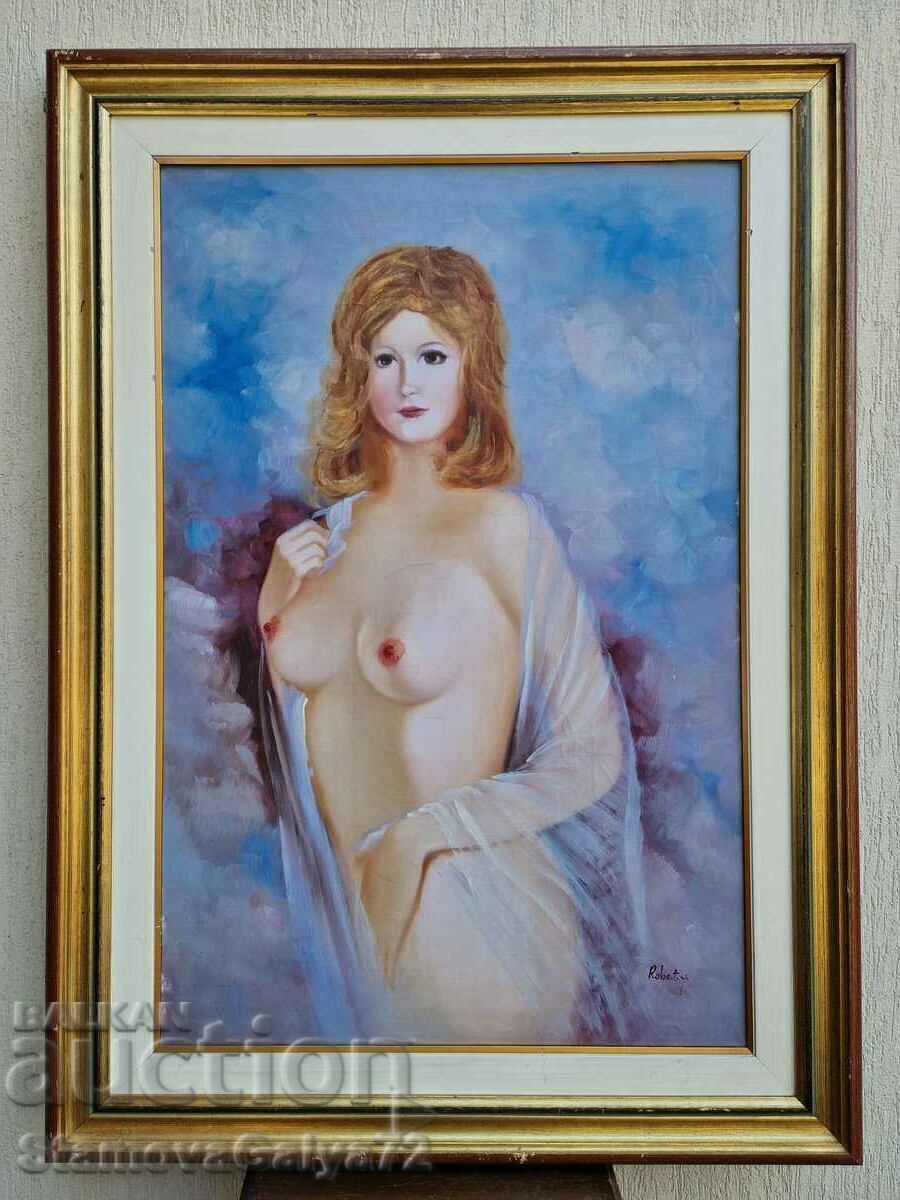 O minunată pictură mare în ulei pe pânză cu preț 298.00 BGN | € 152.36 O minunată pictură mare în ulei pe pânză cu preț 298.00 BGN | € 152.36