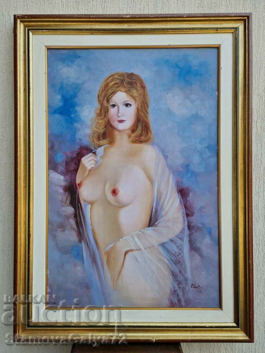 Μια υπέροχη μεγάλη ελαιογραφία σε καμβά με τιμή 298.00 BGN | € 152.36 Μια υπέροχη μεγάλη ελαιογραφία σε καμβά με τιμή 298.00 BGN | € 152.36