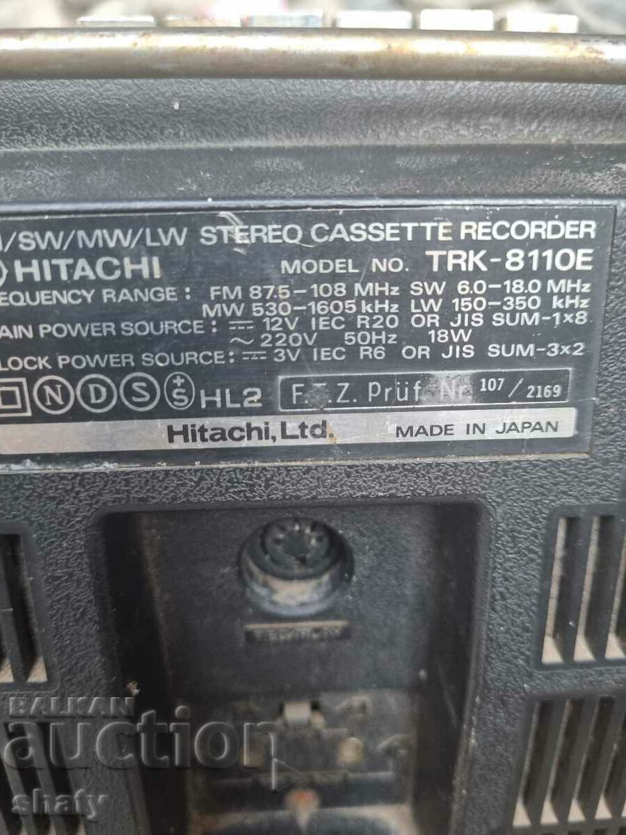 Old Hitachi cassette player - 6 Old Hitachi cassette player - 6