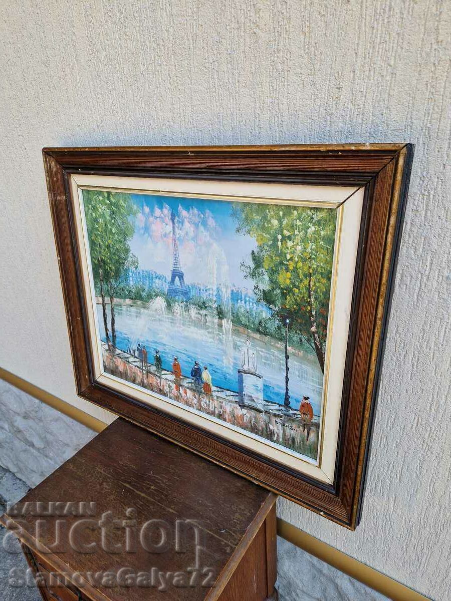 Beautiful antique oil on canvas painting - 7 Beautiful antique oil on canvas painting - 7