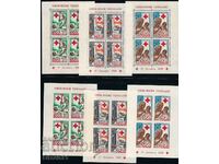 Того 1959 - червен кръст 6 блока MNH