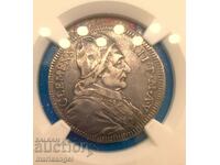 Clement XII 1730-1740 Giulio NGC XF 40 Anul V (1734) Vatican