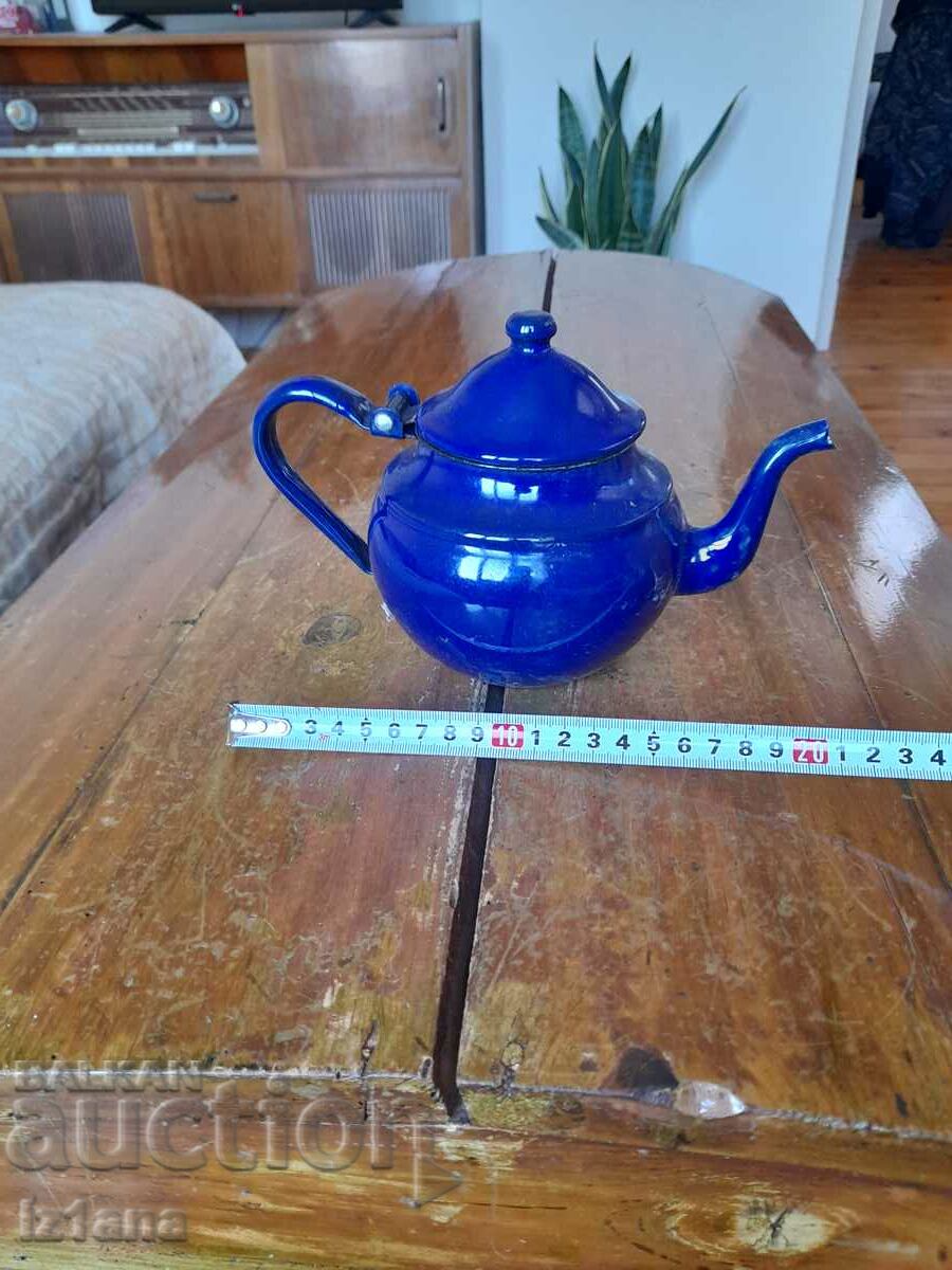 Auction Old enamel teapot Auction Old enamel teapot