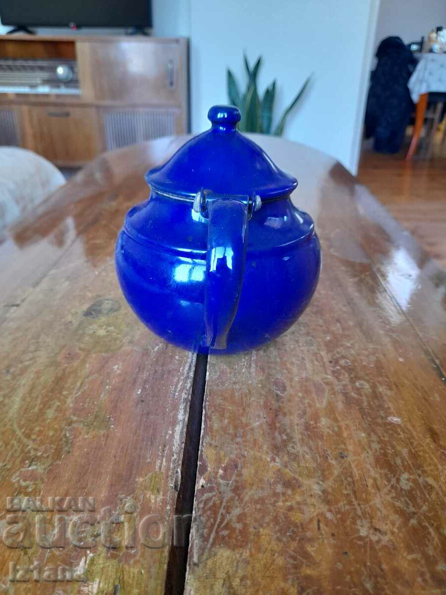 Delivery of Old enamel teapot Delivery of Old enamel teapot