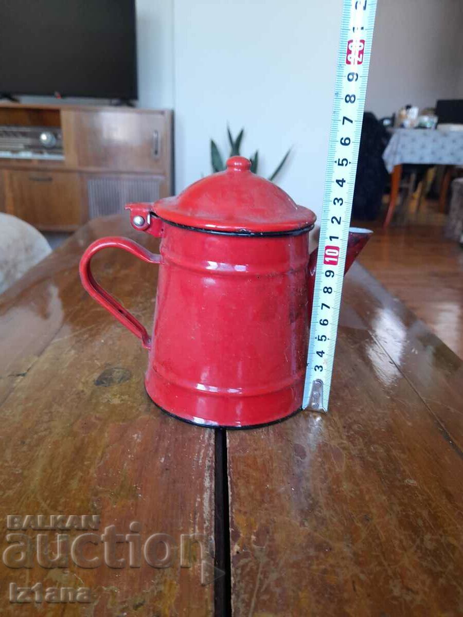Auction Old enamel teapot Auction Old enamel teapot