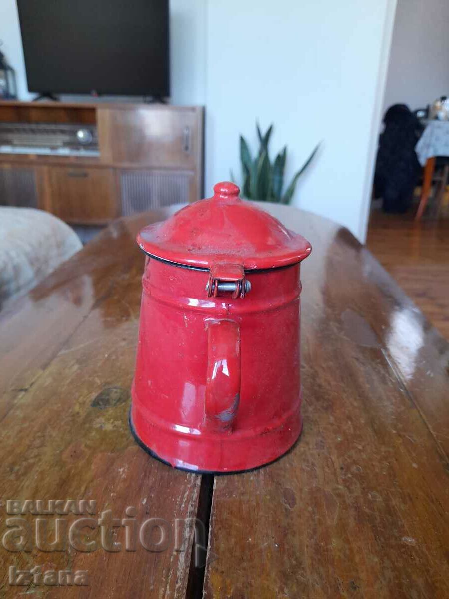 Delivery of Old enamel teapot Delivery of Old enamel teapot