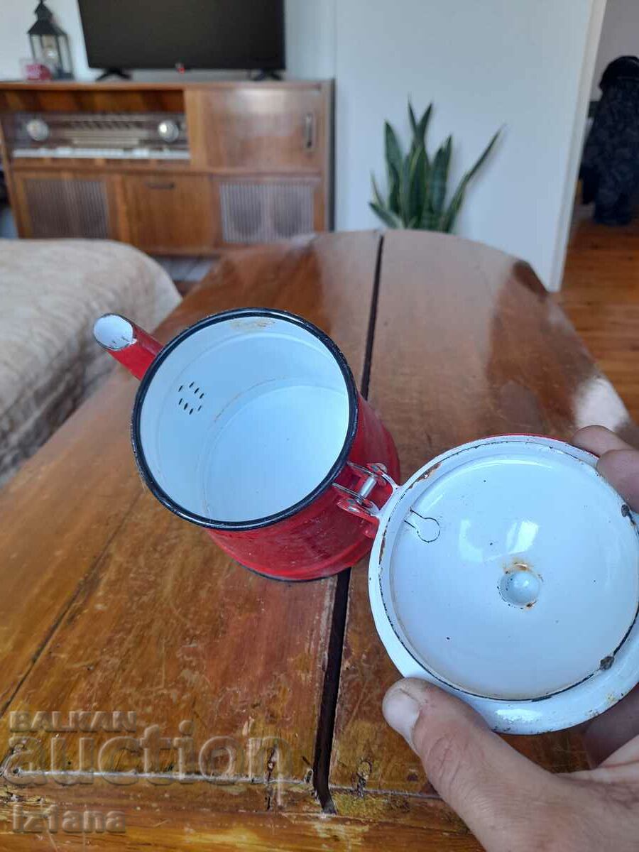 Old enamel teapot - 5 Old enamel teapot - 5