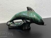 Ceramic figure of a dolphin. #5824