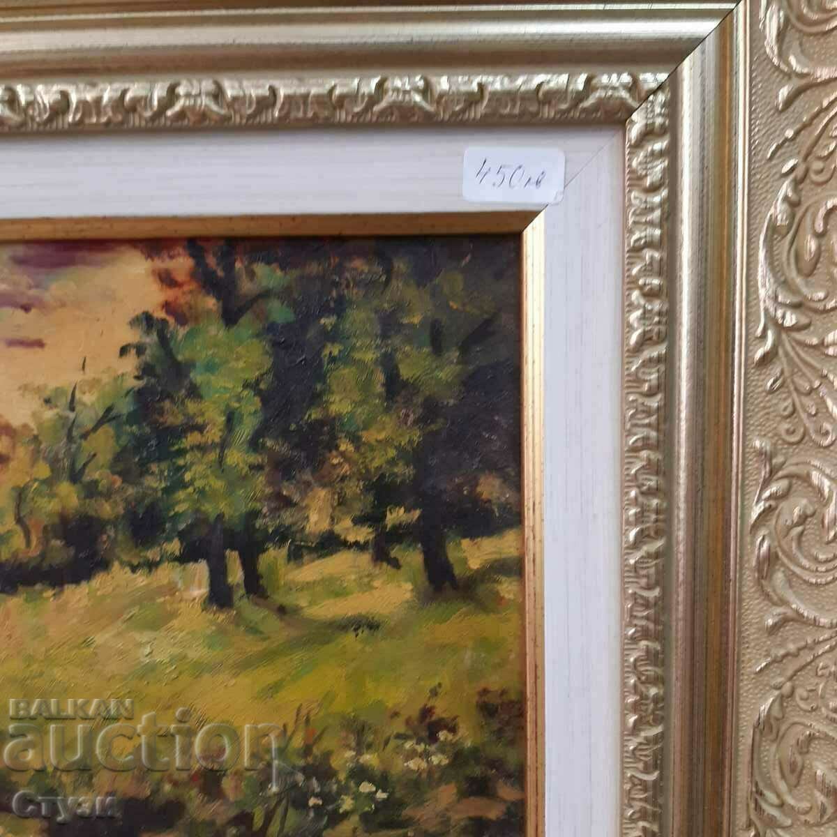 Livrarea Ivan Kozhuharov (1934-1994), ulei, 19 x 25,5 cm, certificat