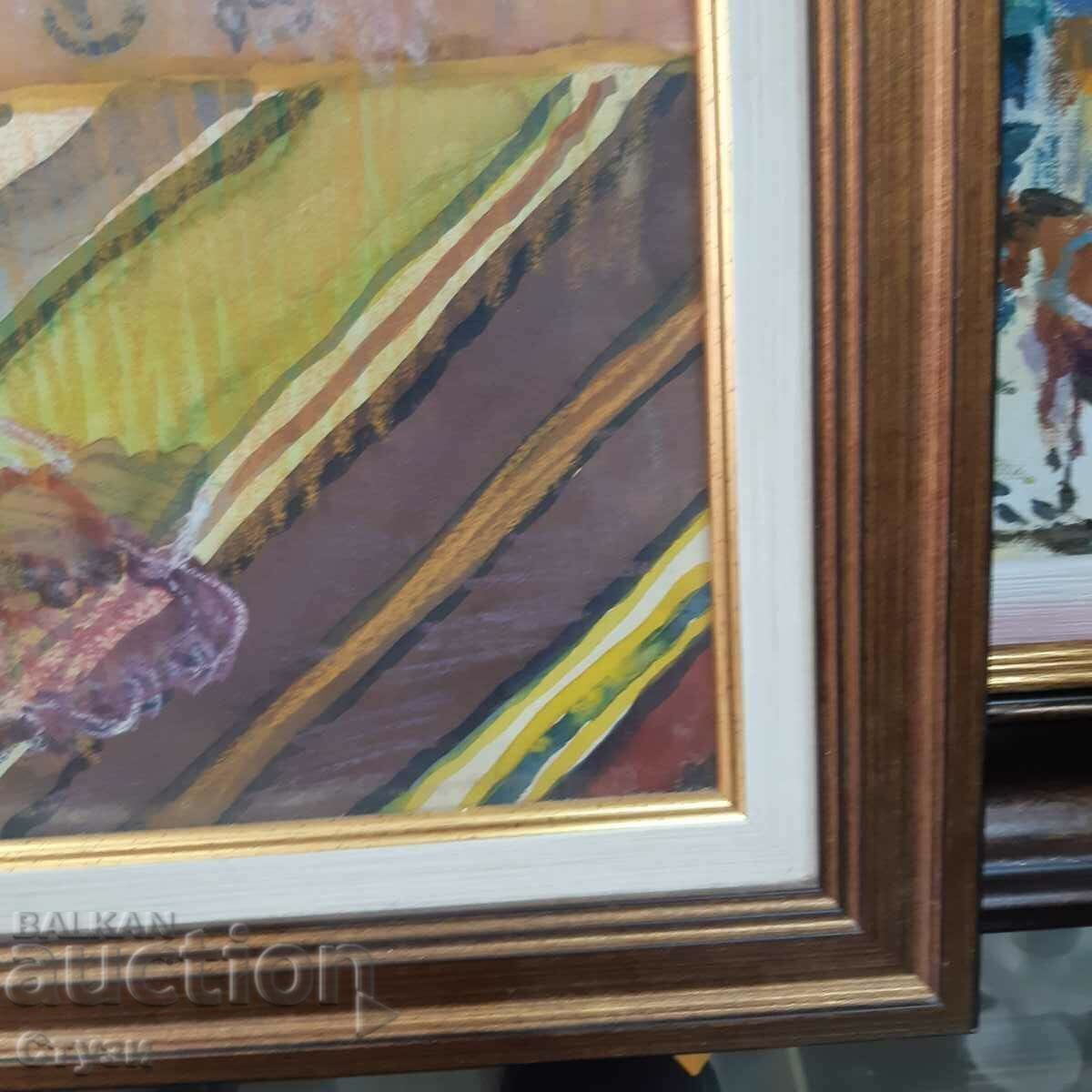 "Flowers" by Z.S. ,watercolor/mixed media, 38 x 42 cm - 6