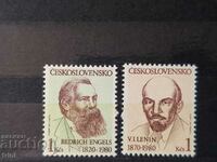 Czechoslovakia 1980. Anniversaries of Lenin and Engels