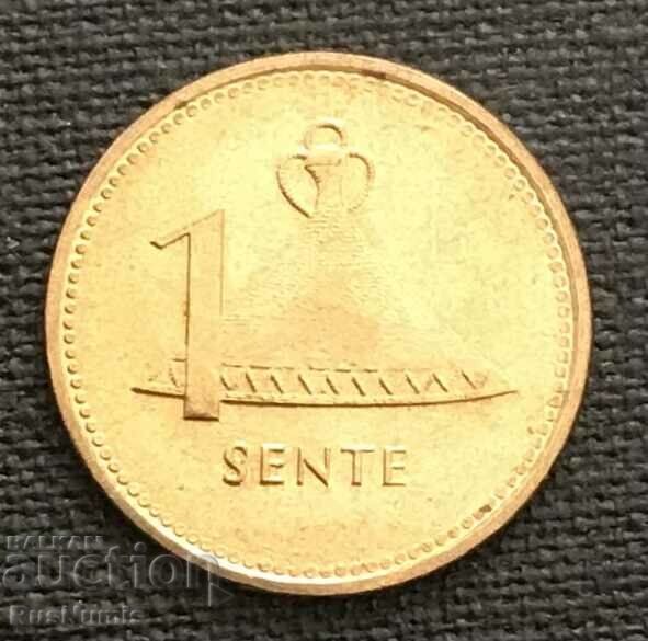 Λεσότο. 1 Sente 1992 UNC.