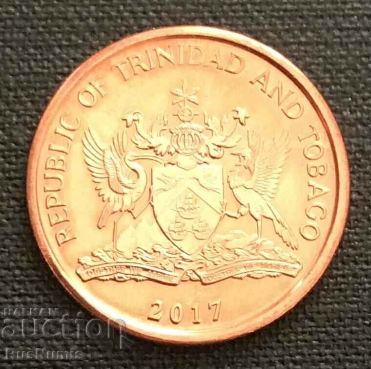 Trinidad and Tobago. 5 cents 2017 UNC. with price 2.80 BGN | € 1.43