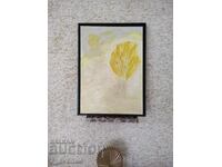 Tablou original acrilic pe panza, 50/70 cm, "In zori"