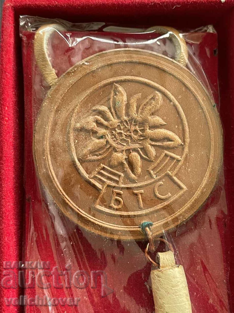 37946 Bulgaria badge leather necklace BTS Bulgarian tourist with price 20.00 BGN | € 10.23