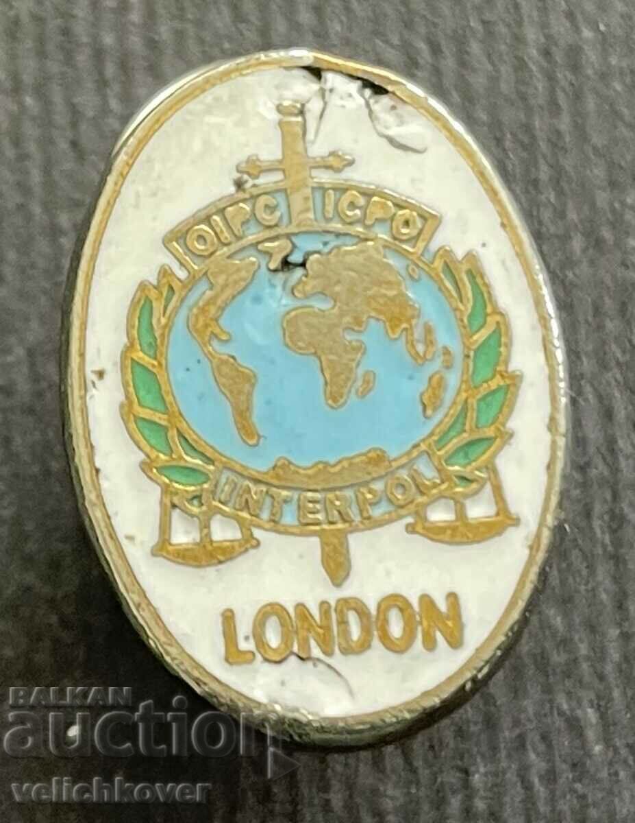 37953 Σήμα Αστυνομίας Αγγλίας Interpol London Police Enamel