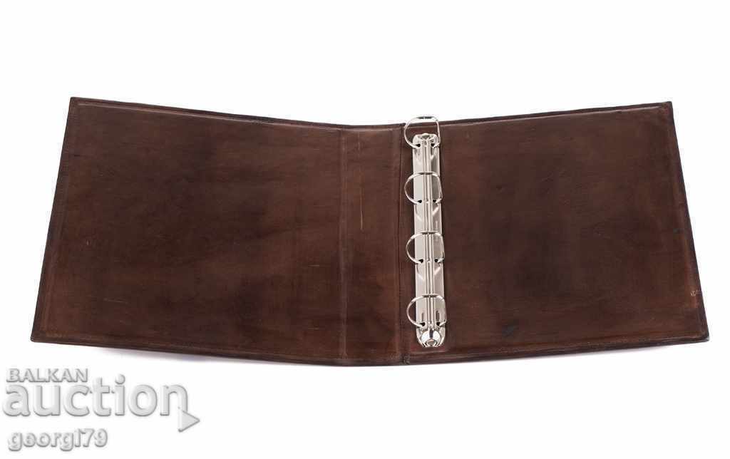 Auction Luxury folder natural leather French Empire Auction Luxury folder natural leather French Empire