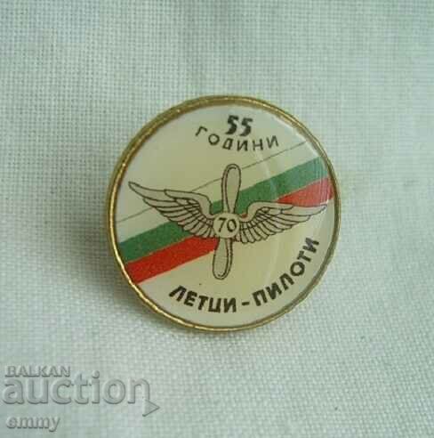 Badge - 55 years aviators-pilots