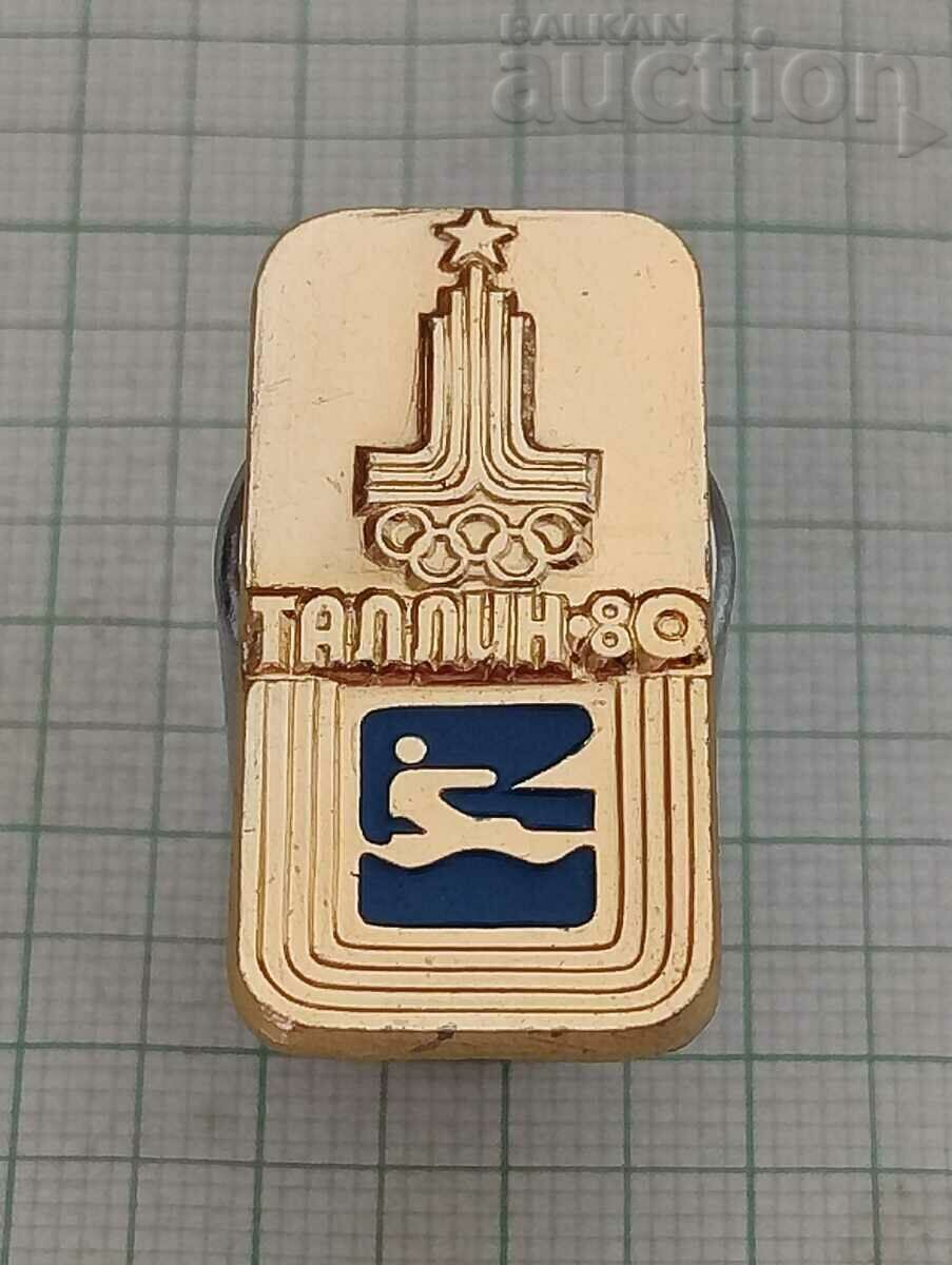 INSIGNA DE VELAȚIE OLIMPIILOR MOSCOVA/TALLINN 1980