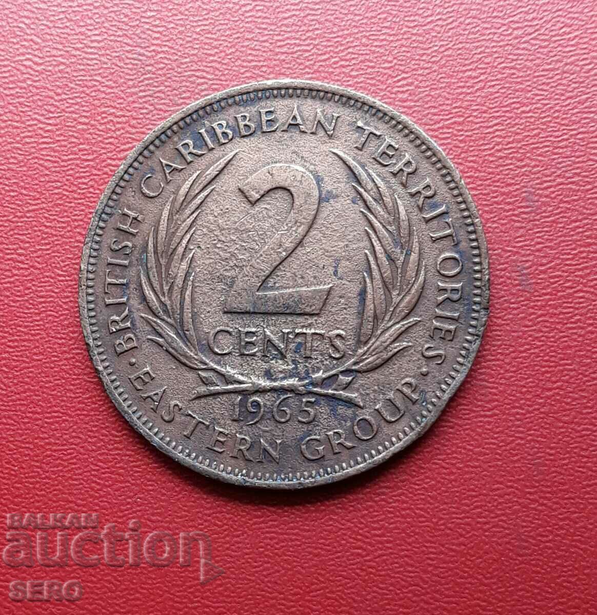 Caraibe de Est britanice-2 cent 1965