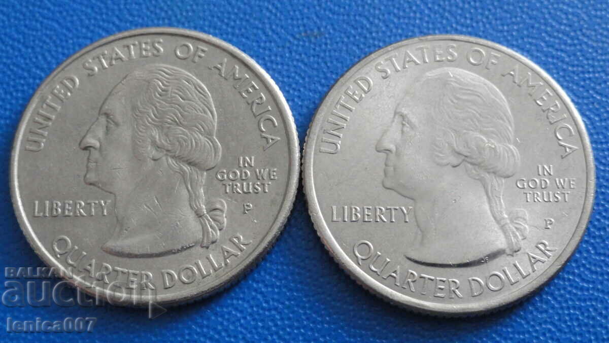 USA - 25 cents (2 pieces) 5 with price 3.90 BGN | € 1.99 USA - 25 cents (2 pieces) 5 with price 3.90 BGN | € 1.99