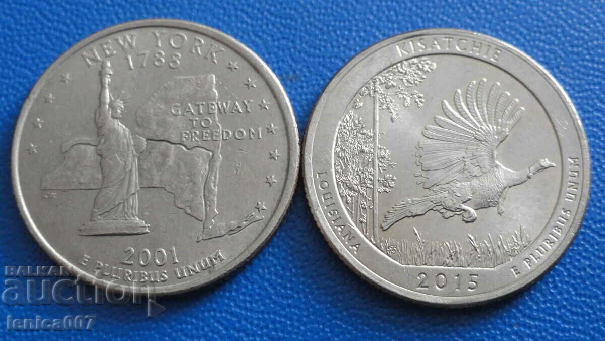 Auction USA - 25 cents (2 pieces) 5 Auction USA - 25 cents (2 pieces) 5