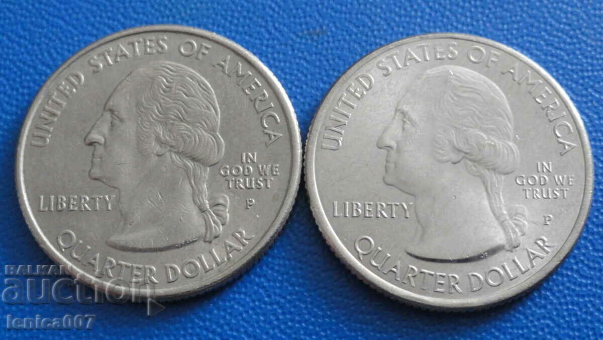 Delivery of USA - 25 cents (2 pieces) 5 Delivery of USA - 25 cents (2 pieces) 5