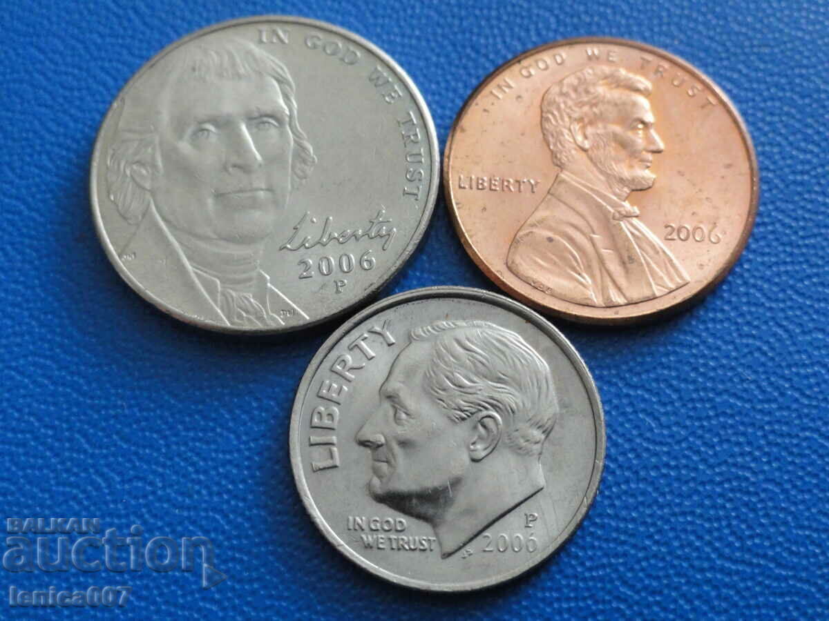 Auction  USA - Coins (3 pieces)