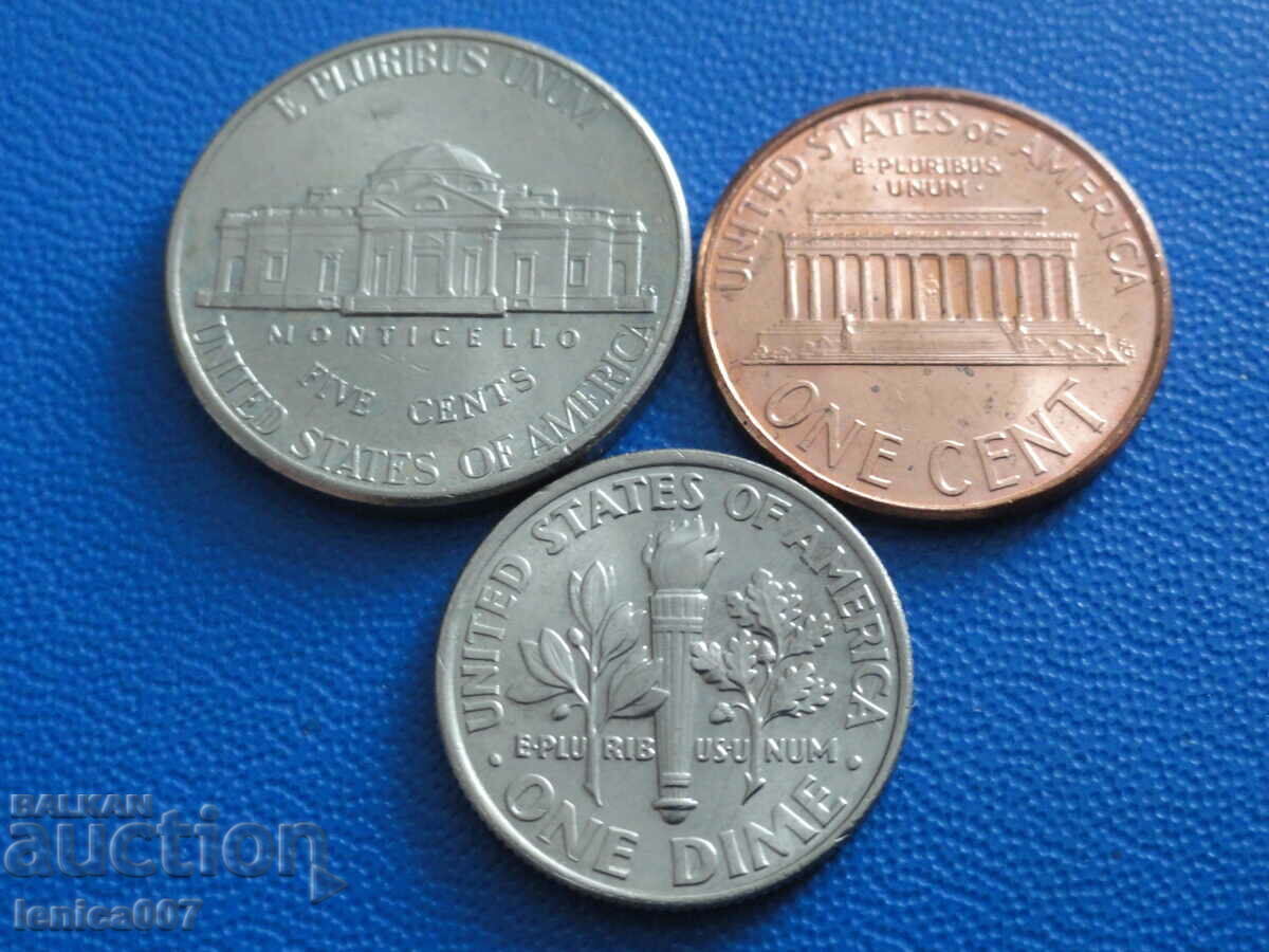 Delivery of USA - Coins (3 pieces) Delivery of USA - Coins (3 pieces)
