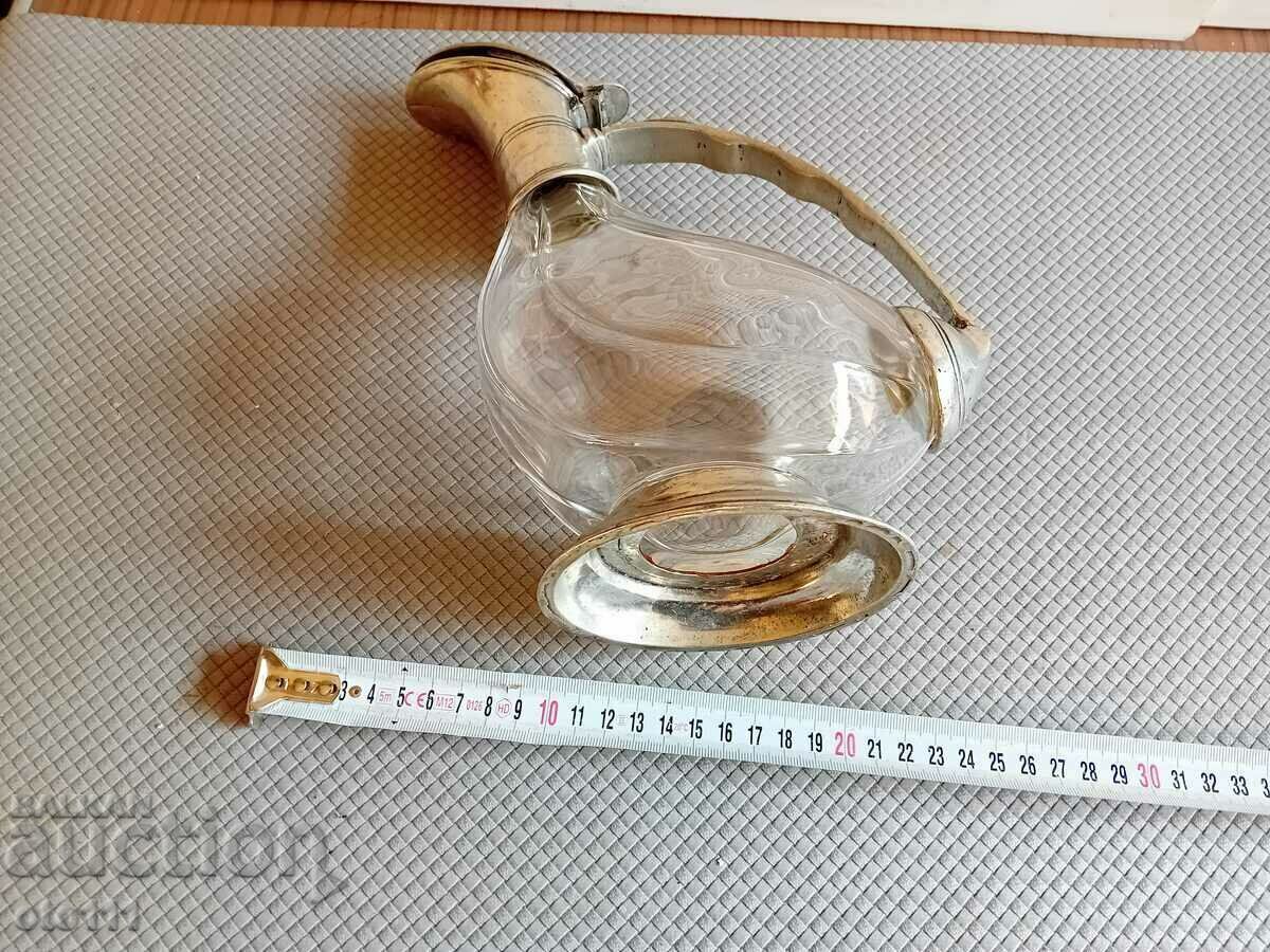 Auction OLD POT WITH METAL FITTINGS Auction OLD POT WITH METAL FITTINGS