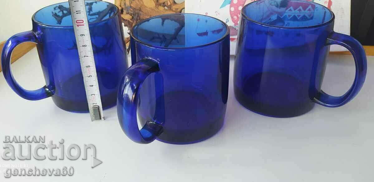 Auction Cobalt blue tea cups - FRANSE Auction Cobalt blue tea cups - FRANSE