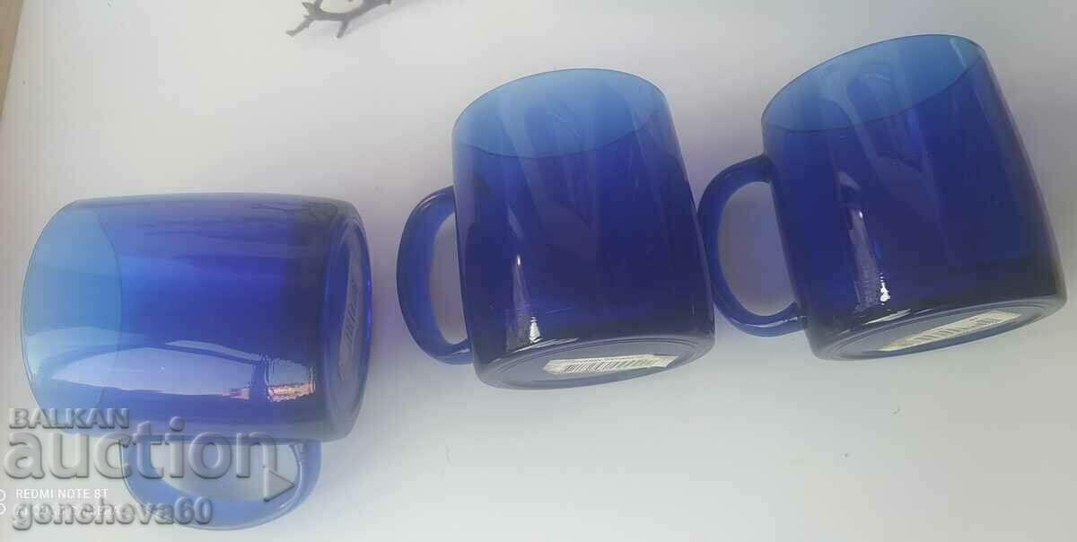 Cobalt blue tea cups - FRANSE - 7 Cobalt blue tea cups - FRANSE - 7
