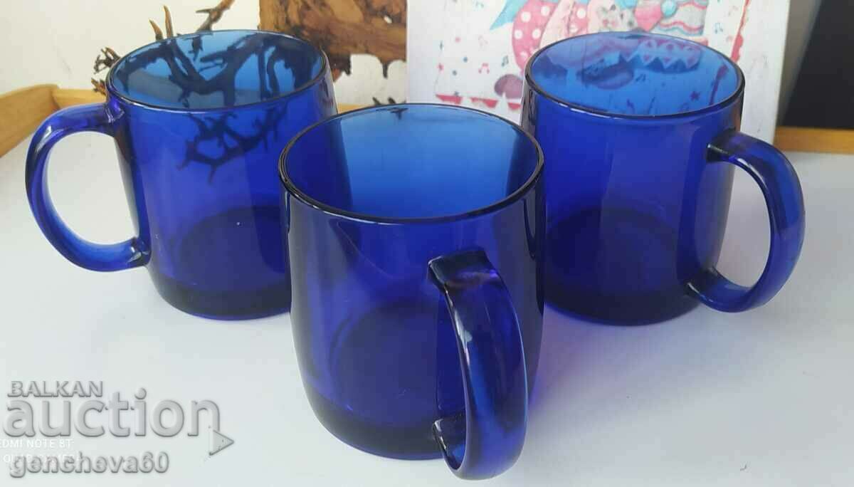 Cobalt blue tea cups - FRANSE