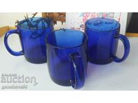 Cobalt blue tea cups - FRANSE