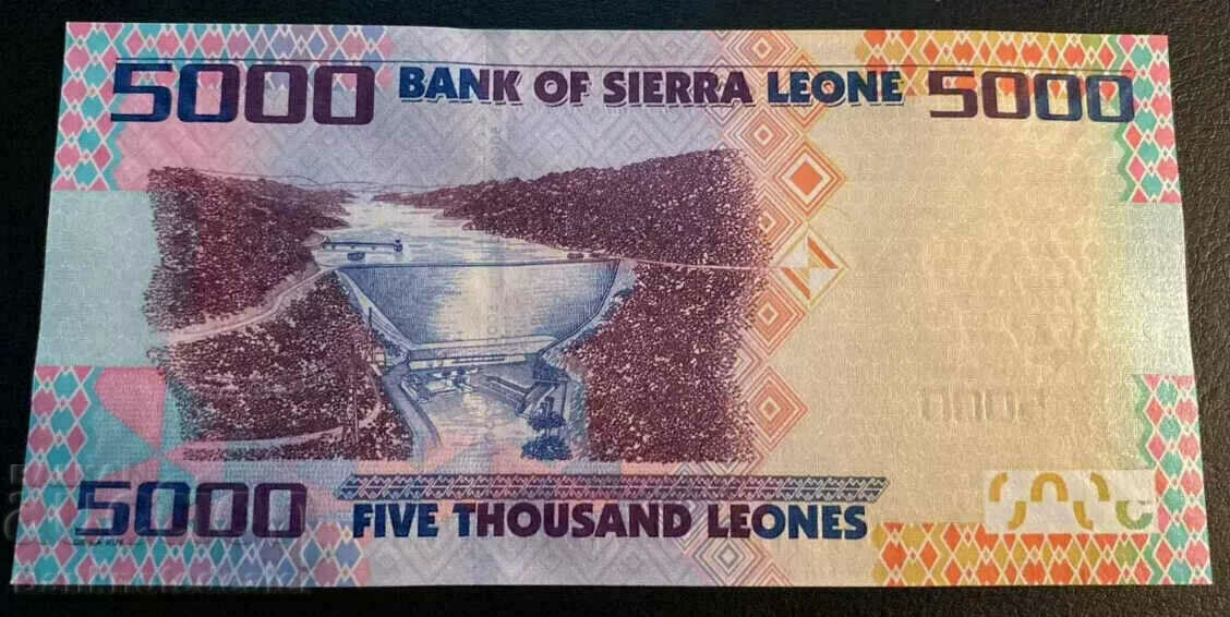 Sierra Leone 5000 Leones 2021 Pick 32 Unc with price 8.00 BGN | € 4.09 Sierra Leone 5000 Leones 2021 Pick 32 Unc with price 8.00 BGN | € 4.09