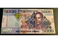 Sierra Leone 5000 Leones 2021 Pick 32 Unc