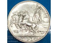 1 Lira 1916 Italy Victor Emmanuel (1869-1947) Silver - Rare