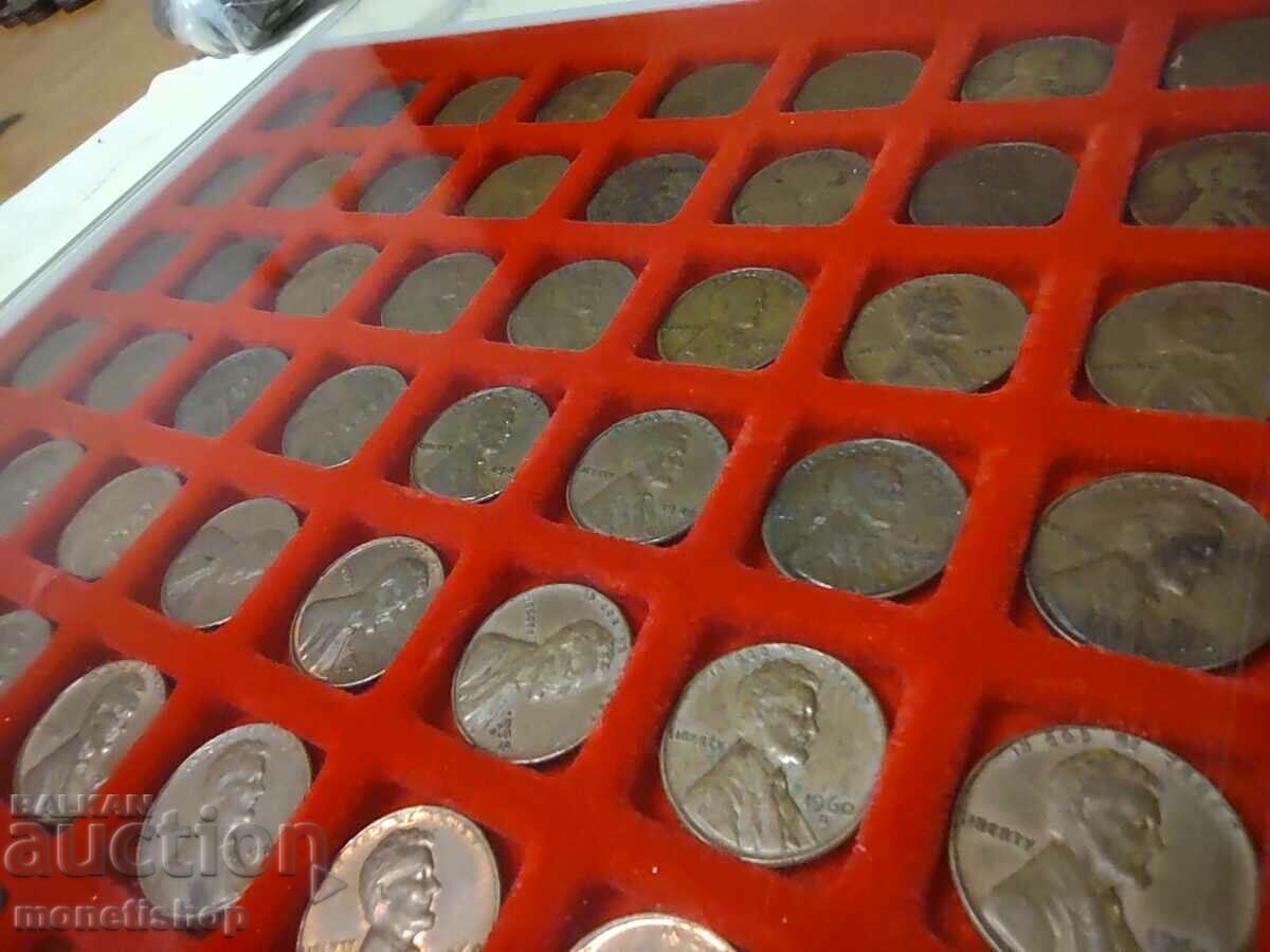 Colecția 1 C Lincoln 99 buc. fără ani care se repetă cu preț € 86.92 | 170.00 BGN