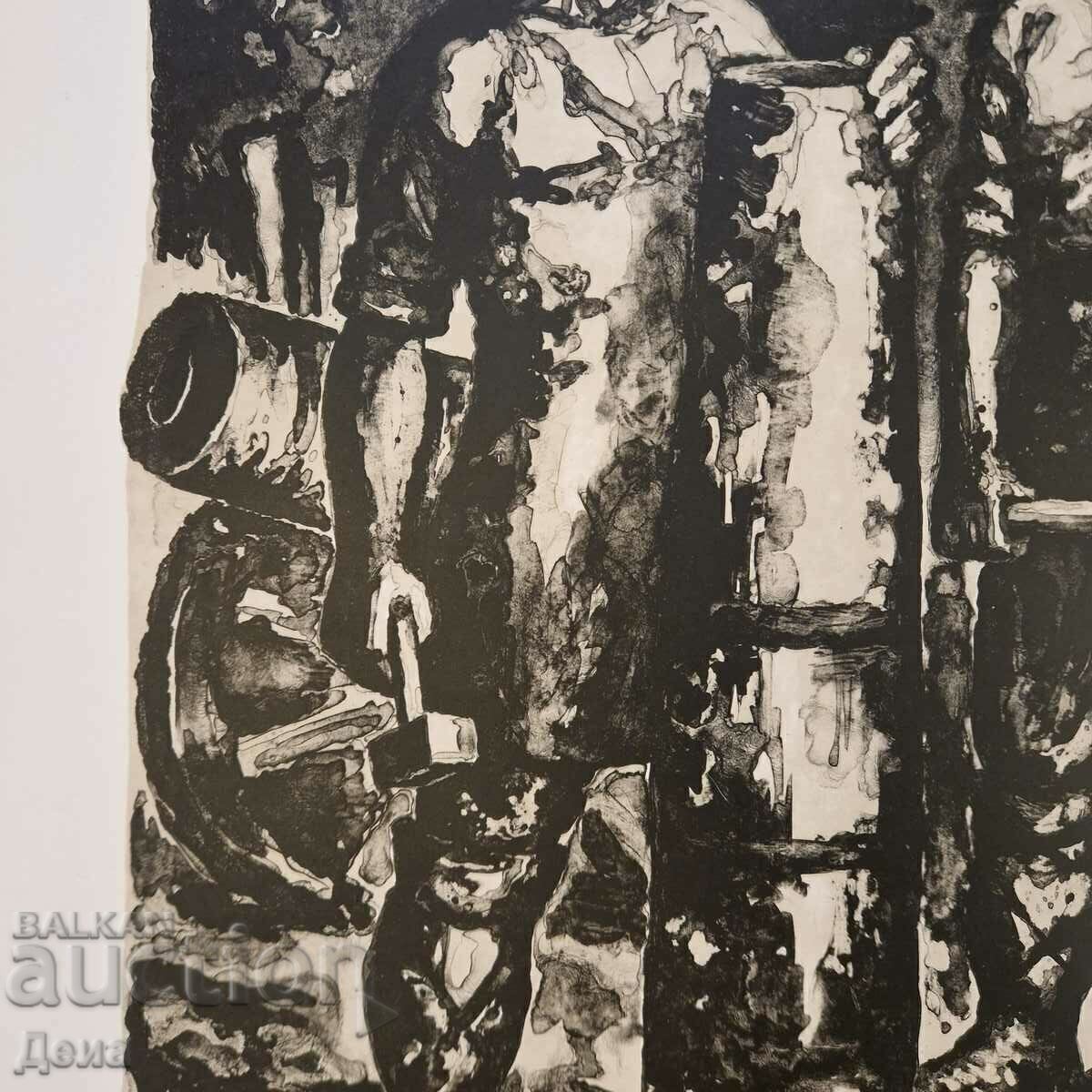 Ioto Metodiev grafic 1977 - 6 Ioto Metodiev grafic 1977 - 6