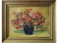 Picture, Vase with flowers, art. Iliya Chuturkov, 1980